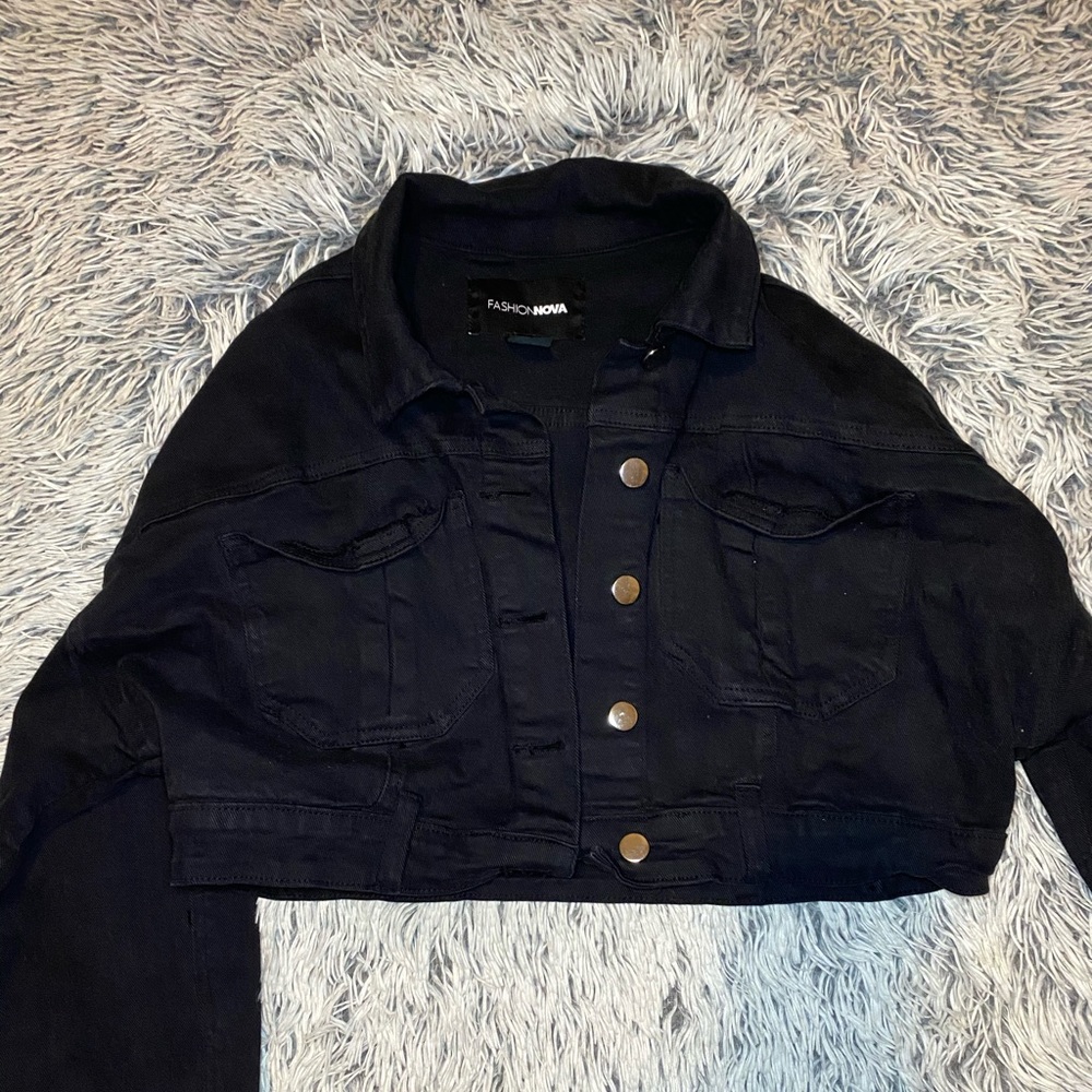 Fashionova Jean cropped jacket